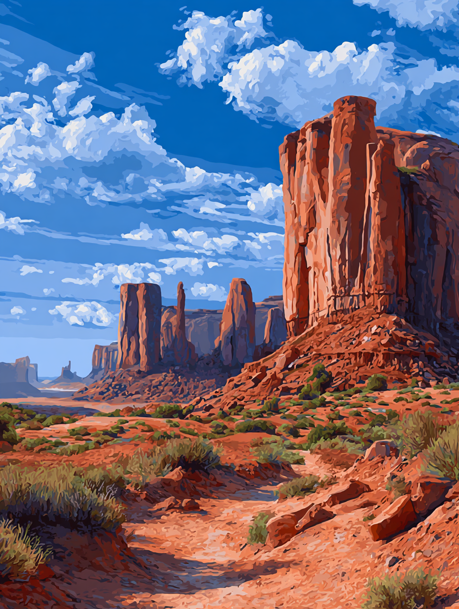 Majestic Desert Buttes (Diamond Painting) Diamond Painting kit