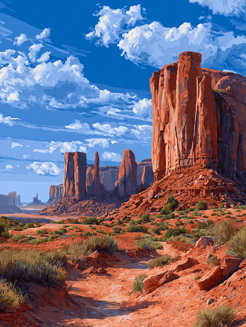 Majestic Desert Buttes (Diamond Painting) Diamond Painting kit