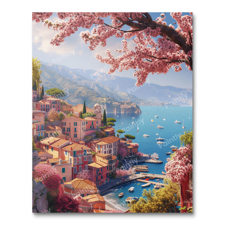 Mediterranean Coastal (Diamond Painting) Diamond Painting kit