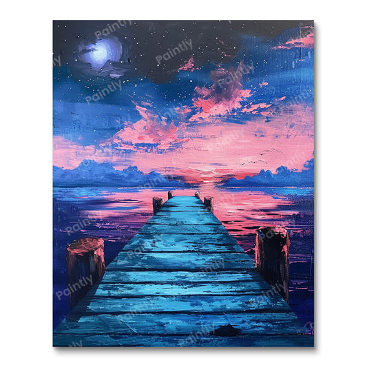 Moonlit Dock Dreams