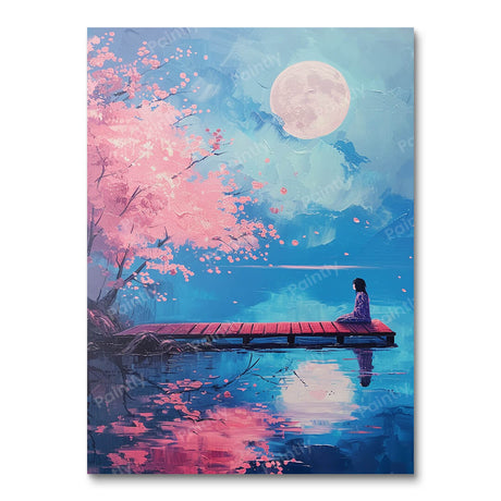 Moonlit Dock Serenade (Diamond Painting) Diamond Painting kit