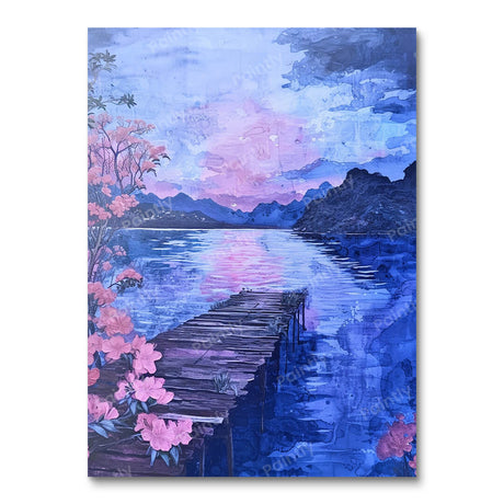 Moonlit Pier Garden (Diamond Painting) Diamond Painting kit