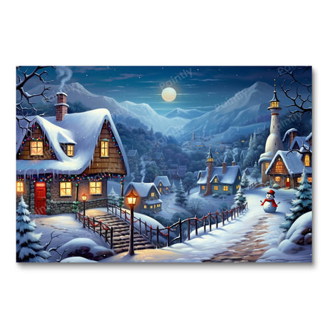 Moonlit Village (Diamond Painting) Diamond Painting kit