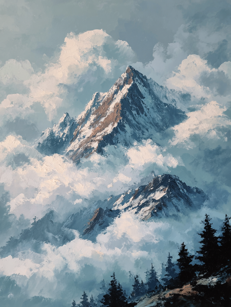 Mountain Majesty Paint by Numbers kit