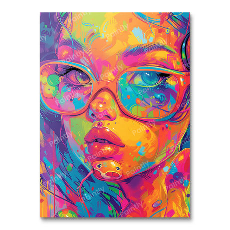 Neonpunk Girl (Diamond Painting) Diamond Painting kit