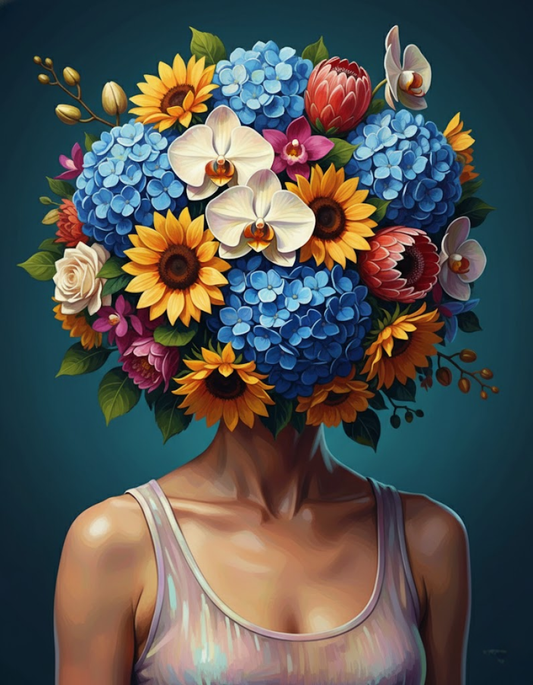 Sunlit Bloom (Board Canvas)