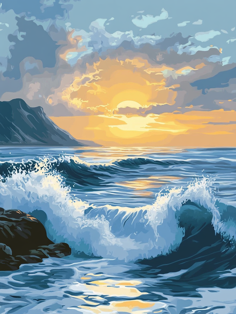Ocean's Awakening (Diamond Painting) Diamond Painting kit
