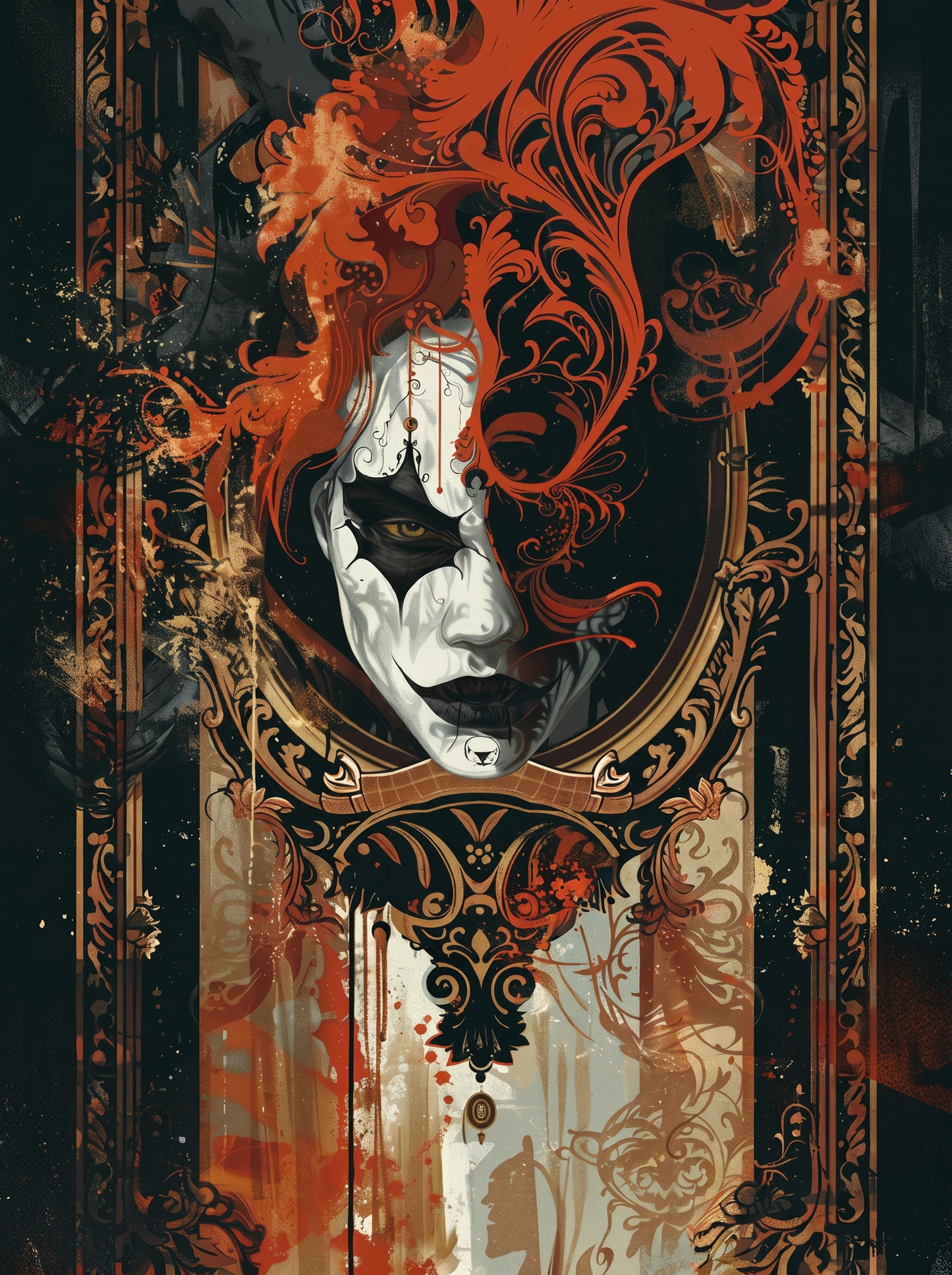 Ornate Clown Portrait