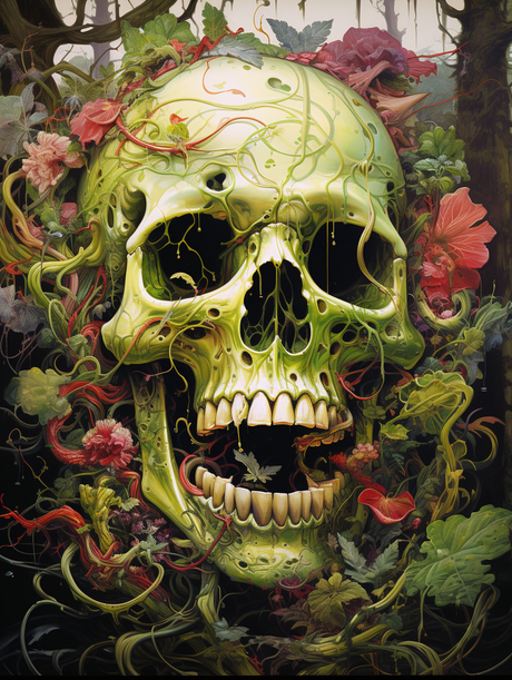 Overgrown Forest Skull (Diamond Painting) Diamond Painting kit