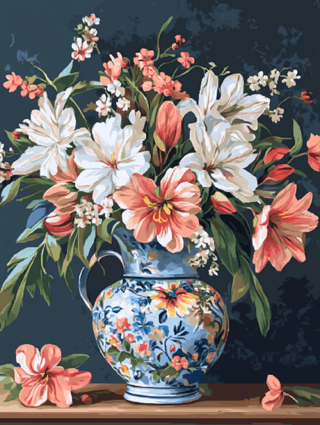 Vase of Spring Tulips (Diamond Painting) Diamond Painting kit