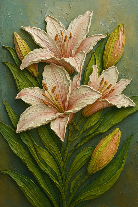 Blush Lily (Diamond Painting) Diamond Painting kit