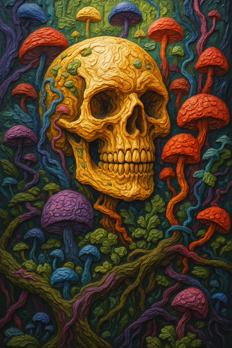 Fungal Skull (Diamond Painting) Diamond Painting kit