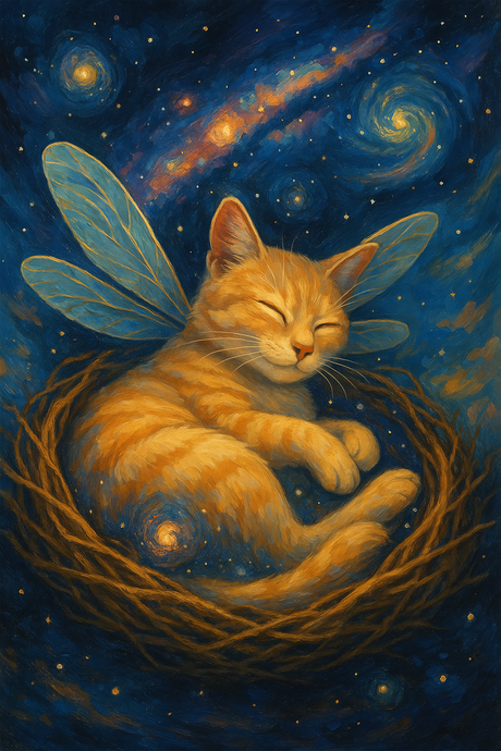 Galaxy Dream Cat (Diamond Painting) Diamond Painting kit