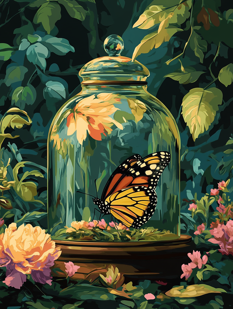 The Butterfly Jar (Diamond Painting) Diamond Painting kit