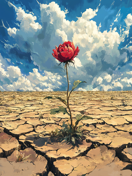 Rose in the Desert (Diamond Painting) Diamond Painting kit