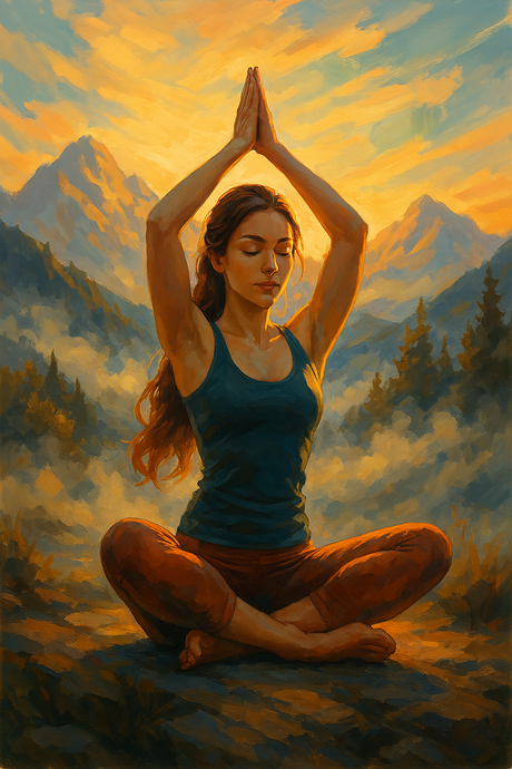 Morning Light Yoga (Diamond Painting) Diamond Painting kit
