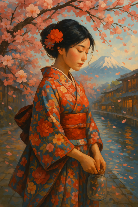 Whispers Of Sakura (Diamond Painting) Diamond Painting kit