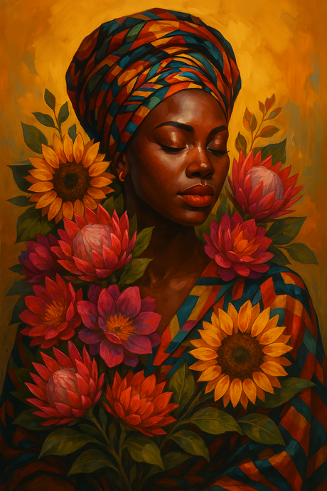 Radiant African Queen (Diamond Painting) Diamond Painting kit