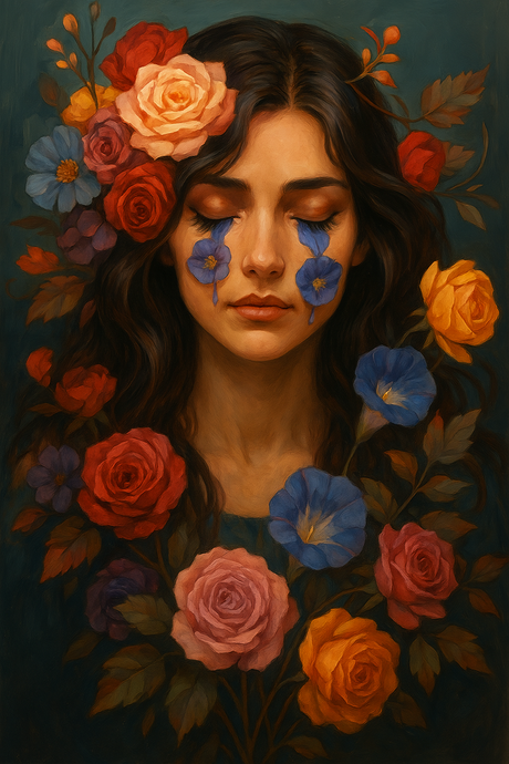 Floral Tears (Diamond Painting) Diamond Painting kit