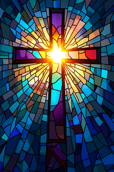 Stained Glass Sacred Light (Diamond Painting) Diamond Painting kit