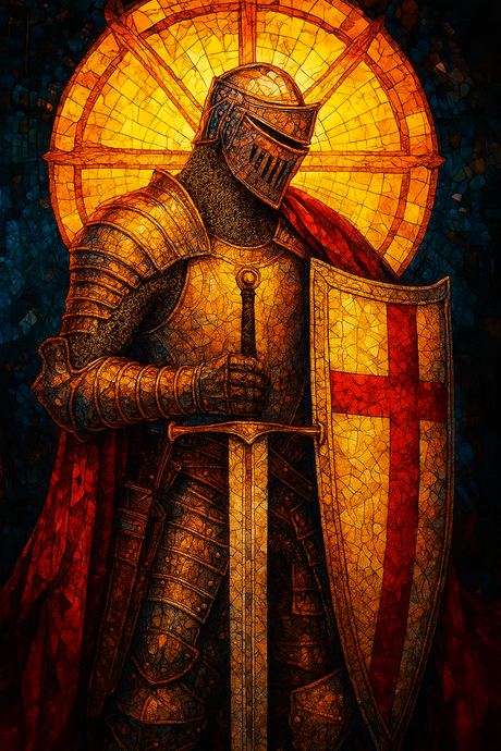 Stained Glass Guardian of Light (Diamond Painting) Diamond Painting kit