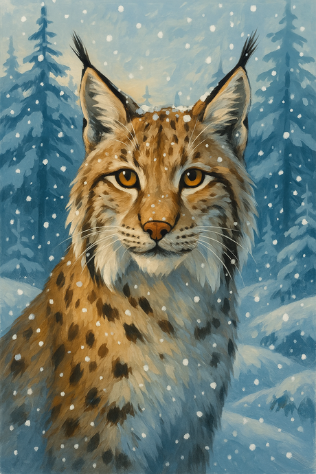 Attentive Lynx (Diamond Painting) Diamond Painting kit
