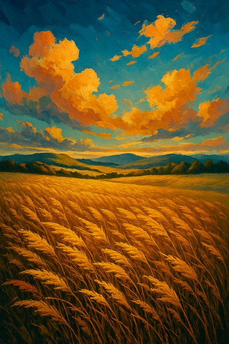Wheat Whispering In The Wind (Diamond Painting) Diamond Painting kit