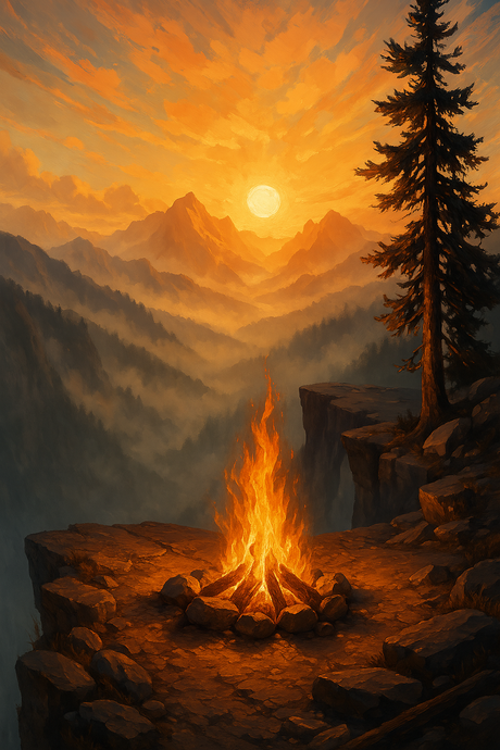 Enchanted Night In The Pines (Diamond Painting) Diamond Painting kit