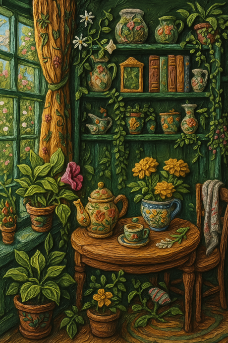Botanical Teatime (Diamond Painting) Diamond Painting kit