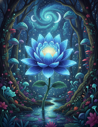 Celestial Bloom, Swirling Sky