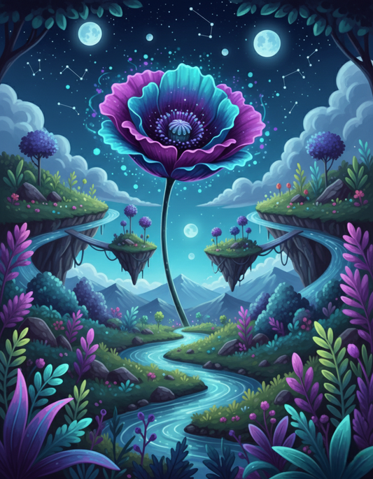 Night Bloom Constellation Sky