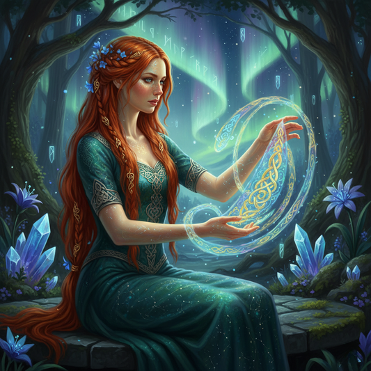 Mystic Woman, Blue Crystals