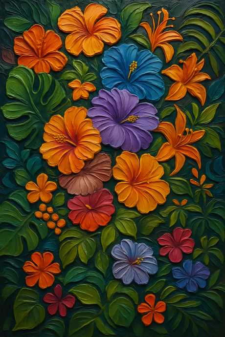 Floral Harmony II (Diamond Painting) Diamond Painting kit