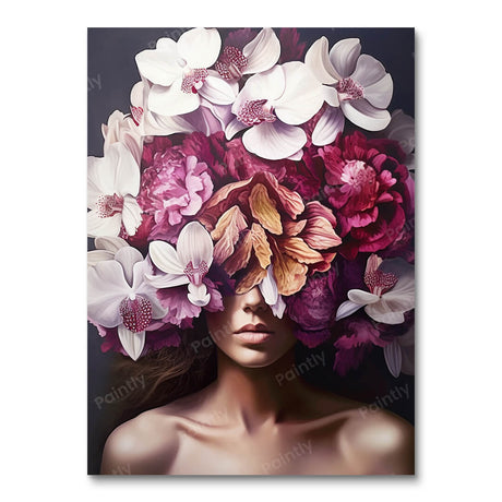 BOGO Flower Power Femme (60x80cm) People Paint by Numbers kit