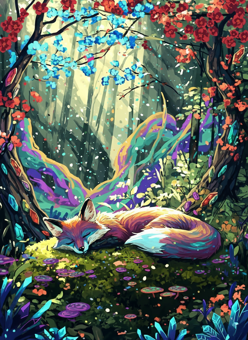 Forest Dream (100 Color Diamond Painting)