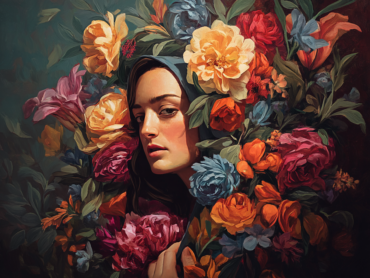 Floral Muse In Bloom (Paint by Numbers)