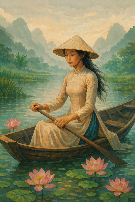 Vietnamese River Song (Diamond Painting) Diamond Painting kit