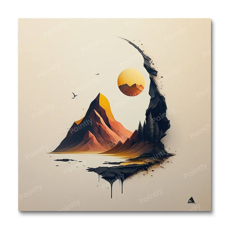 The Golden Summit (Diamond Painting) Diamond Painting kit