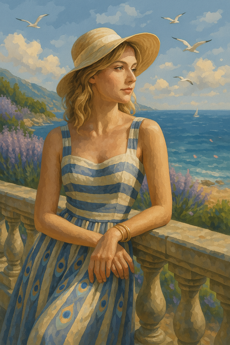 French Riviera Muse (Diamond Painting) Diamond Painting kit