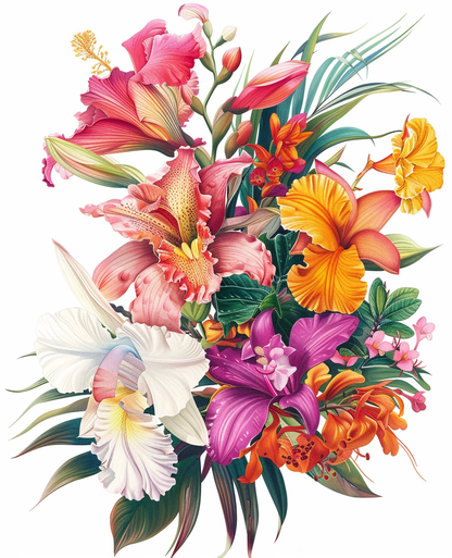 Succulent Symphony (100 Color Diamond Painting)