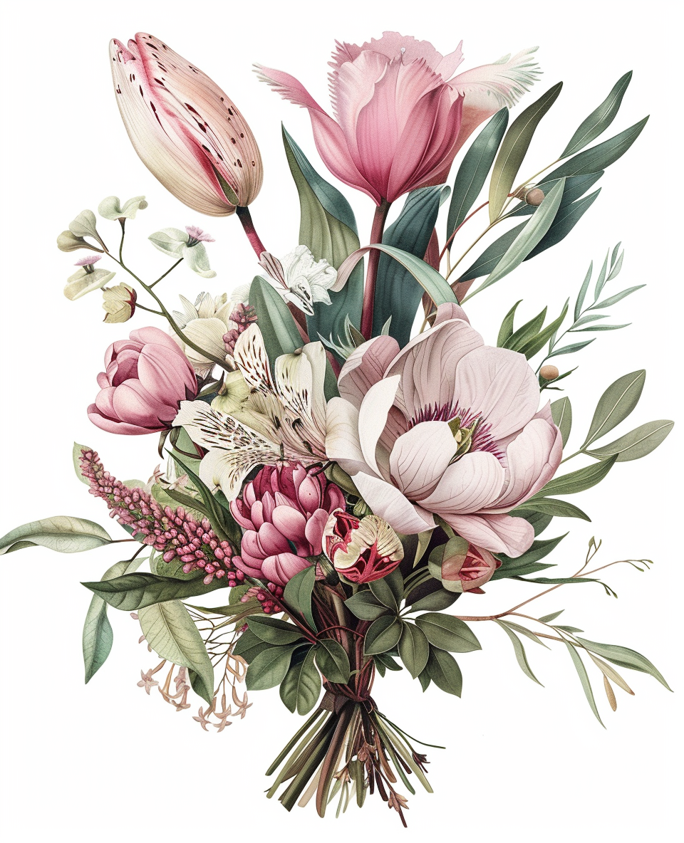 Botanical Elegance (100 Color Diamond Painting)