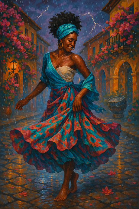 Caribbean Rain Queen (Diamond Painting) Diamond Painting kit