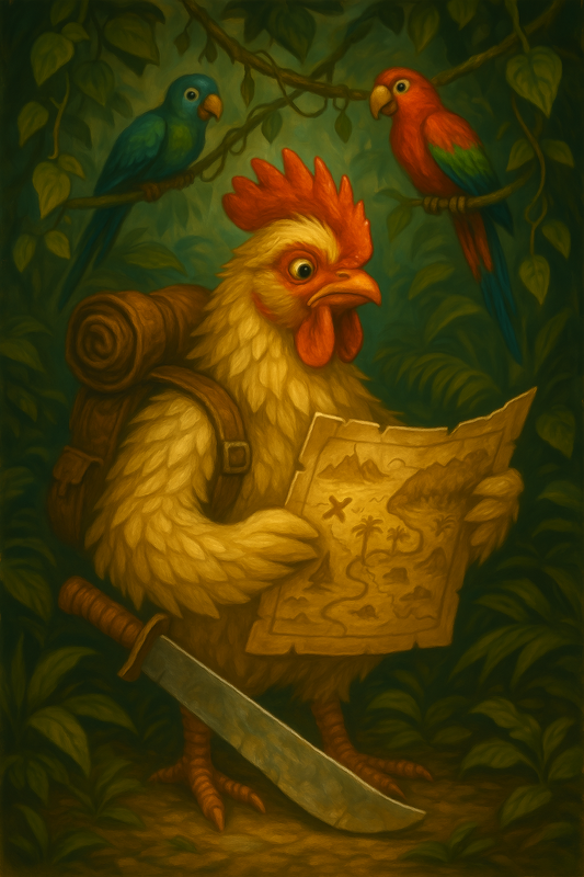 Explorer Chicken in the Jungle