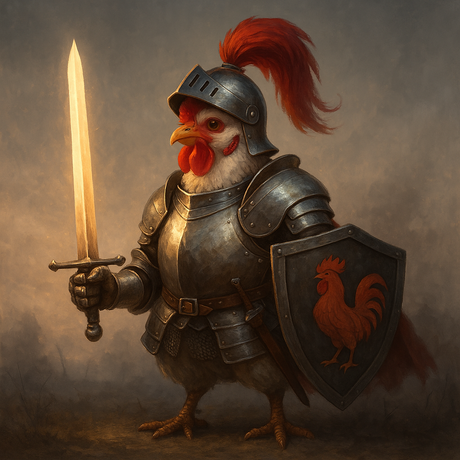 Knight Chicken Defender (Diamond Painting) Diamond Painting kit