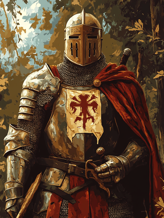 Armored Warrior of Honor (Board Canvas)