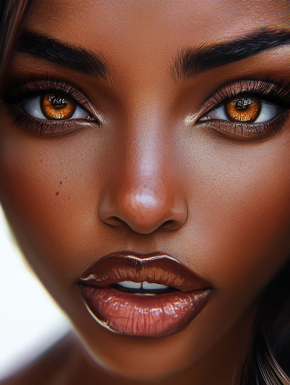 Woman Gold Headwrap Portrait ll