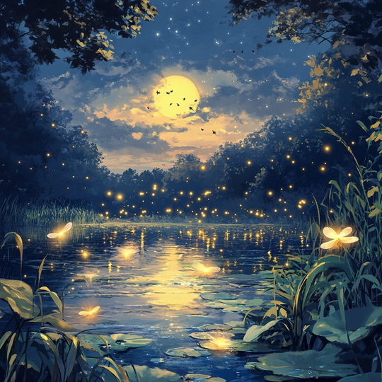 Fireflies, Full Moon Pond ll