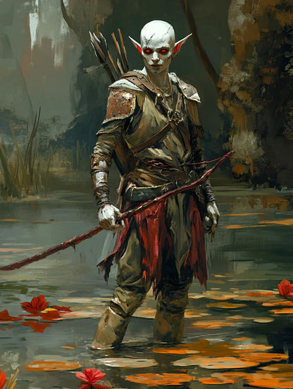 Elf Archer in Swamp