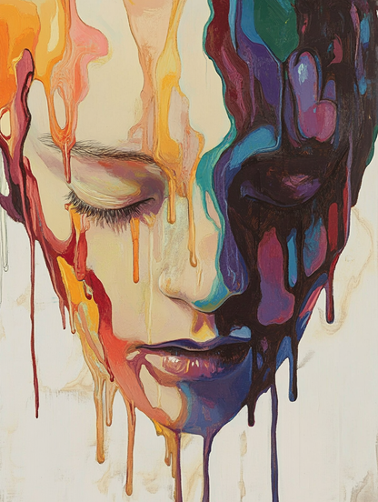 Color Drip Emotion (100 Color Diamond Painting) Diamond Painting kit