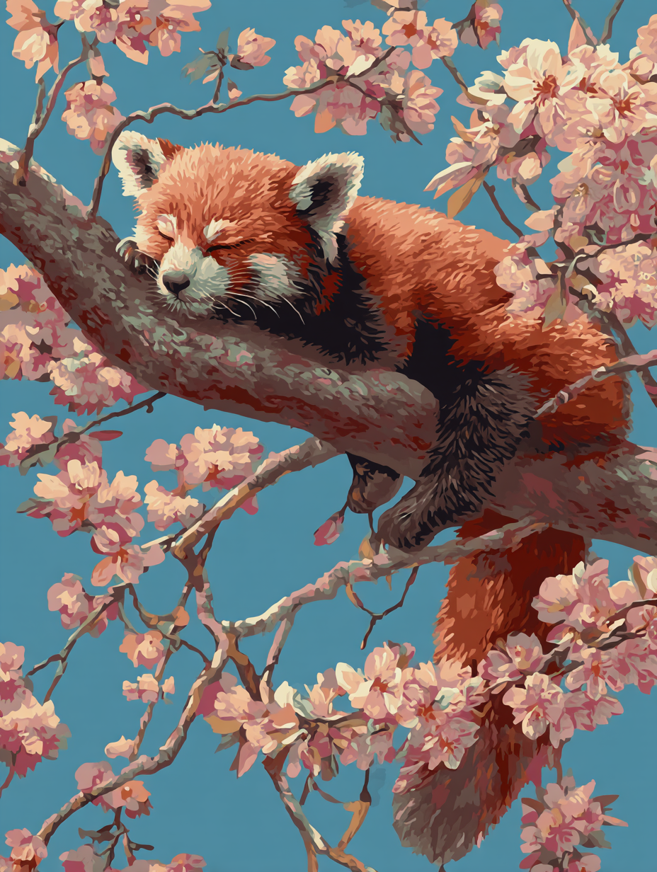Blossom Dreamer Panda (Diamond Painting) Diamond Painting kit